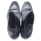 Louis Vuitton Halaco Side Gore Chelsea Boots Black Silver — view 4