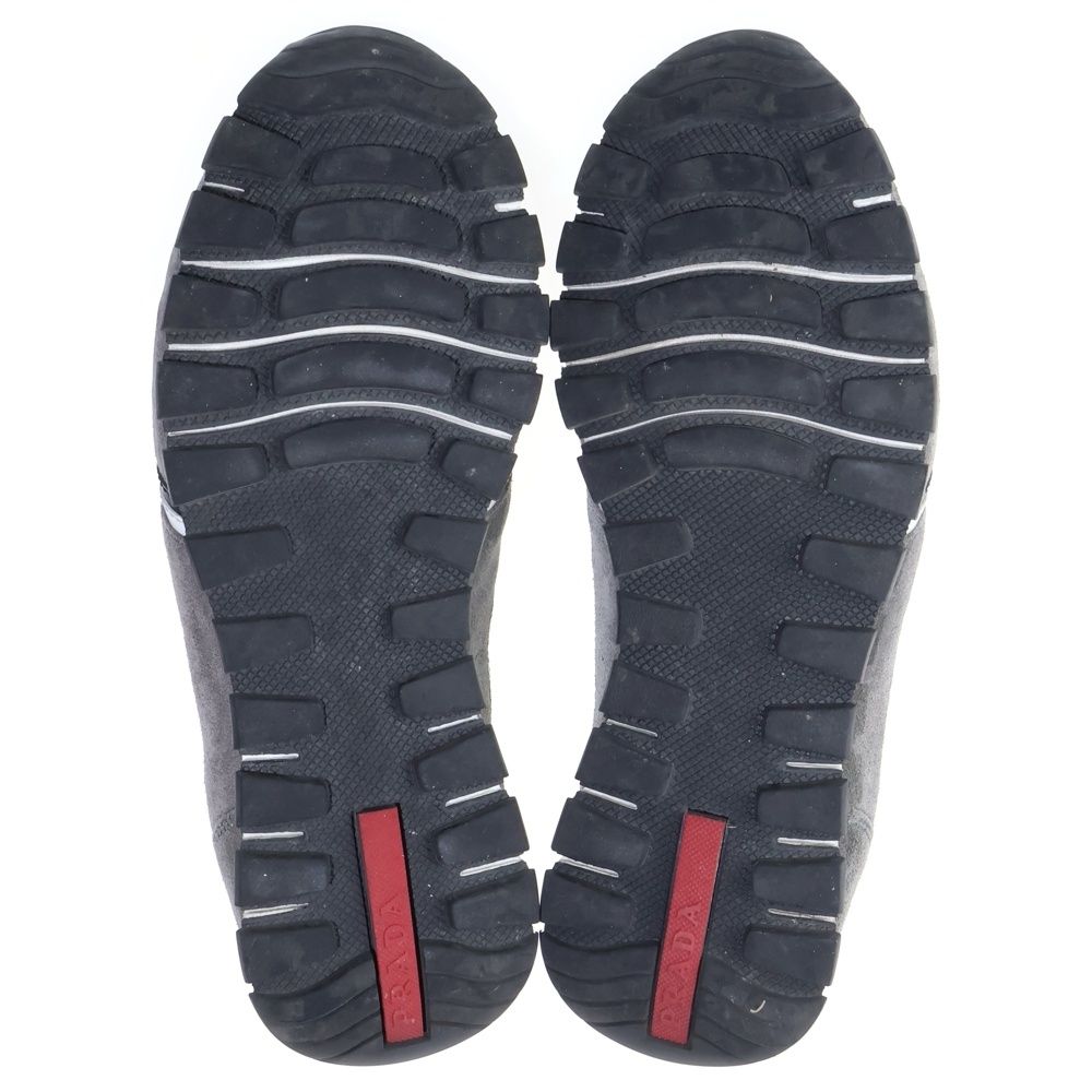 Prada Sport Suede Low Cut Sneakers Shoes Gray — view 5
