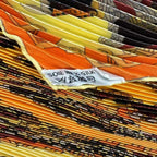 Hermes Pleated Scarf Silk Astres Et Soleils Celestial Bodies and Sun Yellow — view 6