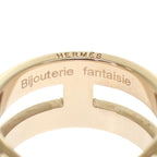 Hermes Ribbon Scarf Ring Bijouterie Fantaisie Metal Gold Juterie Fantasy — view 9