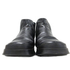 Prada Side Gore Boots Square Toe Thick Sole Leather 5.5 Black — view 4