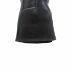 Prada Side Gore Boots Square Toe Thick Sole Leather 5.5 Black — view 8