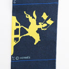 Hermes Scarf Twilly Scarves Navy — view 4
