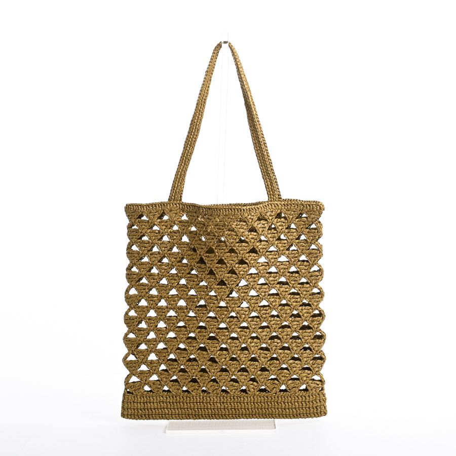 Prada Tote Crochet Totes Green — view 3