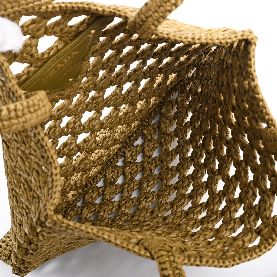 Prada Tote Crochet Totes Green — view 4