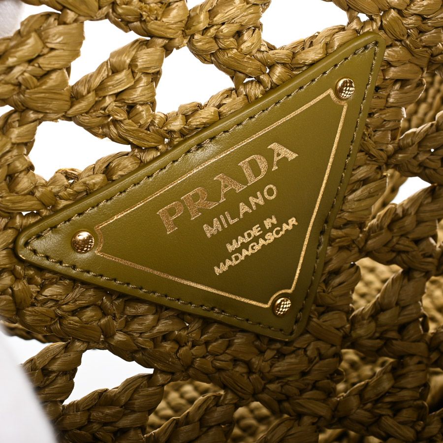 Prada Tote Crochet Totes Green — view 6