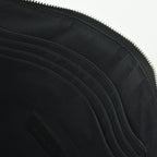 Saint Laurent Clutch Leather Black Silver — view 8