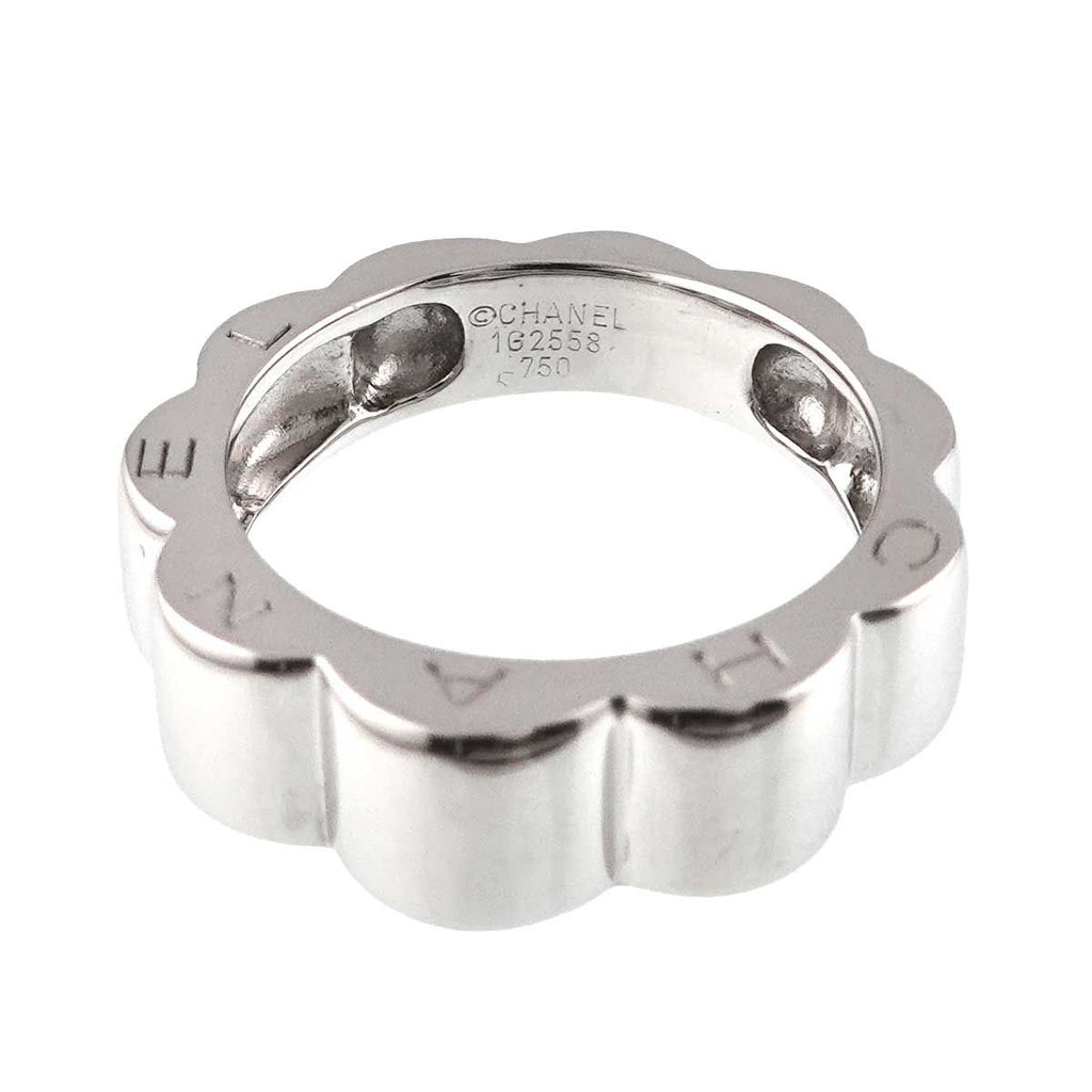 Chanel Profile Camellia Ring 18k WG White Gold 750 — view 4