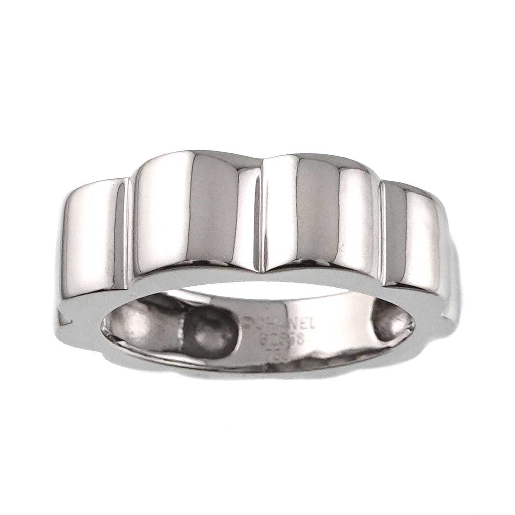 Chanel Profile Camellia Ring 18k WG White Gold 750 — view 2