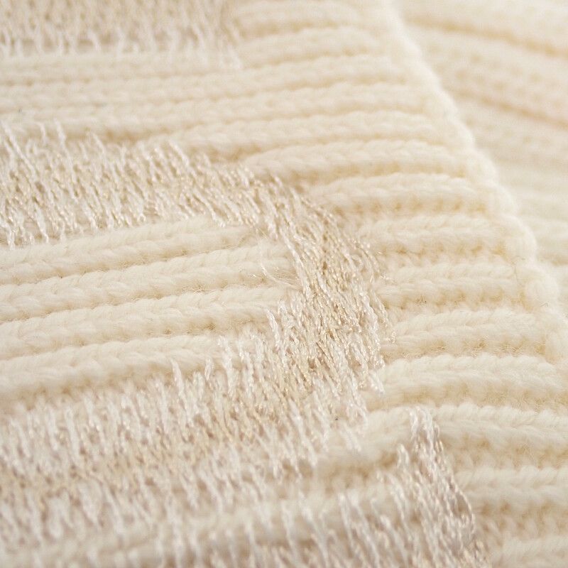 Loewe Beanie Knit Cap Hat Wool Ivory White Going Out Travel — view 9