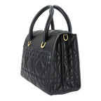 Dior Saint Honore Macro Cannage 2-Way Hand Bag Leather Black — view 4