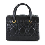 Dior Saint Honore Macro Cannage 2-Way Hand Bag Leather Black — view 3