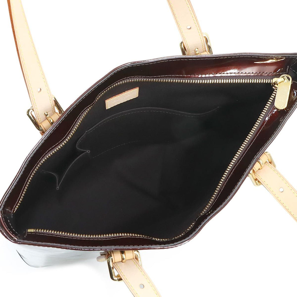 Louis Vuitton Monogram Vernis Brentwood Tote Leather Amarante — view 6