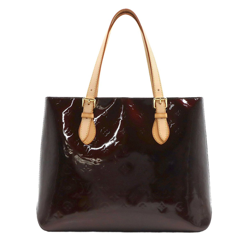Louis Vuitton Monogram Vernis Brentwood Tote Leather Amarante — view 2