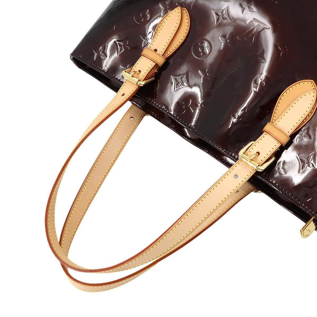 Louis Vuitton Monogram Vernis Brentwood Tote Leather Amarante — view 5