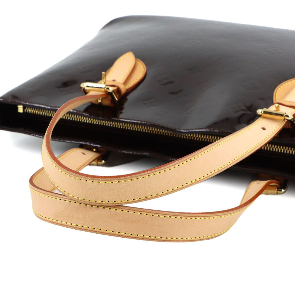Louis Vuitton Monogram Vernis Brentwood Tote Leather Amarante — view 8