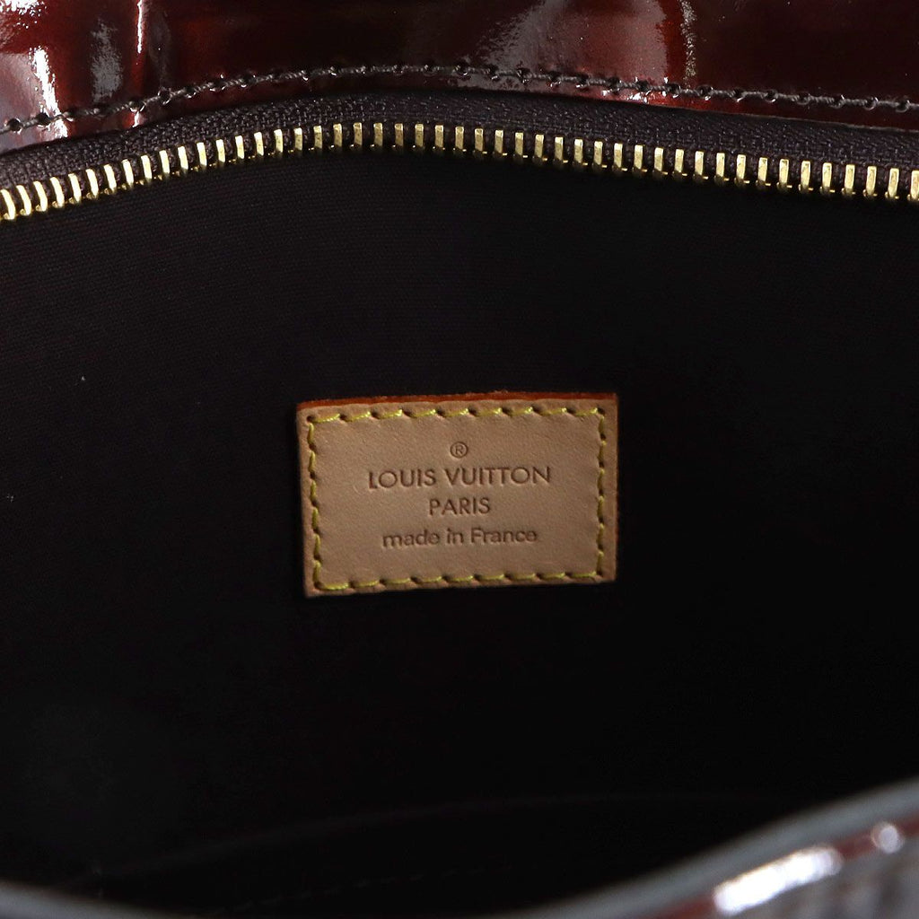 Louis Vuitton Monogram Vernis Brentwood Tote Leather Amarante — view 7