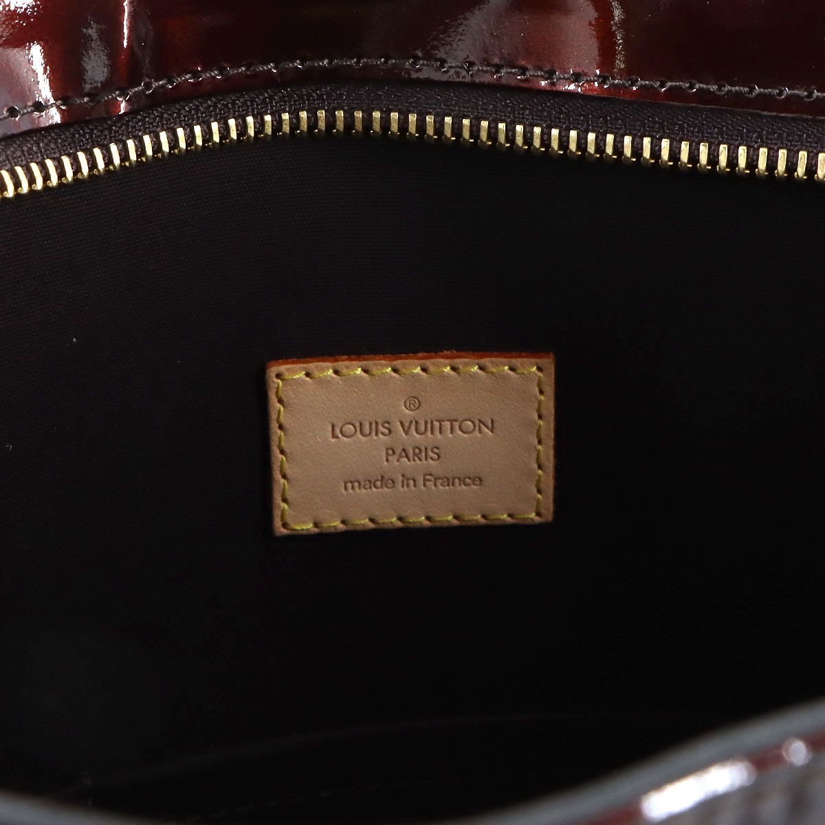 Louis Vuitton Monogram Vernis Brentwood Tote Leather Amarante — view 7