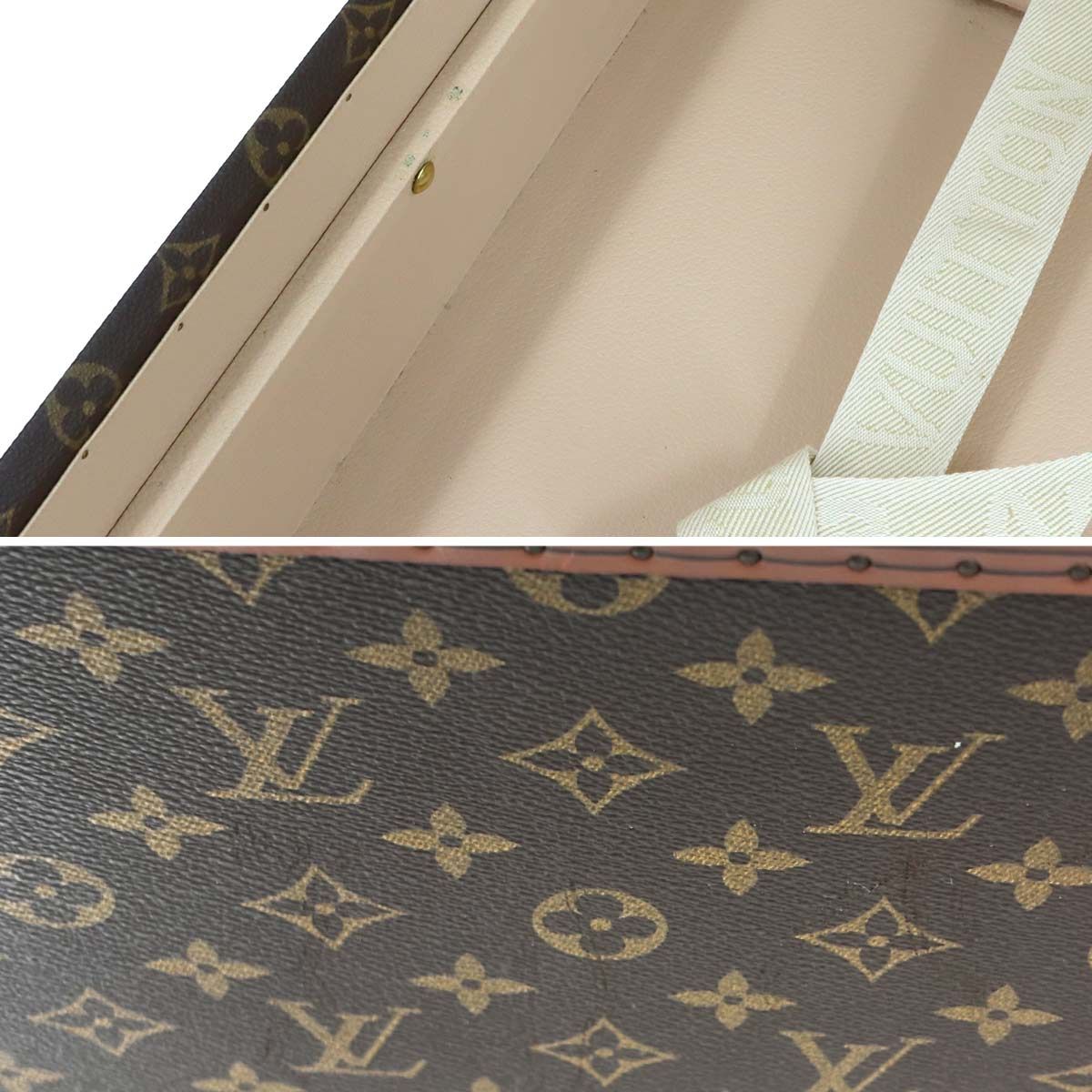 Louis Vuitton Monogram Alzer 65 Trunk Case Bag Brown — view 8