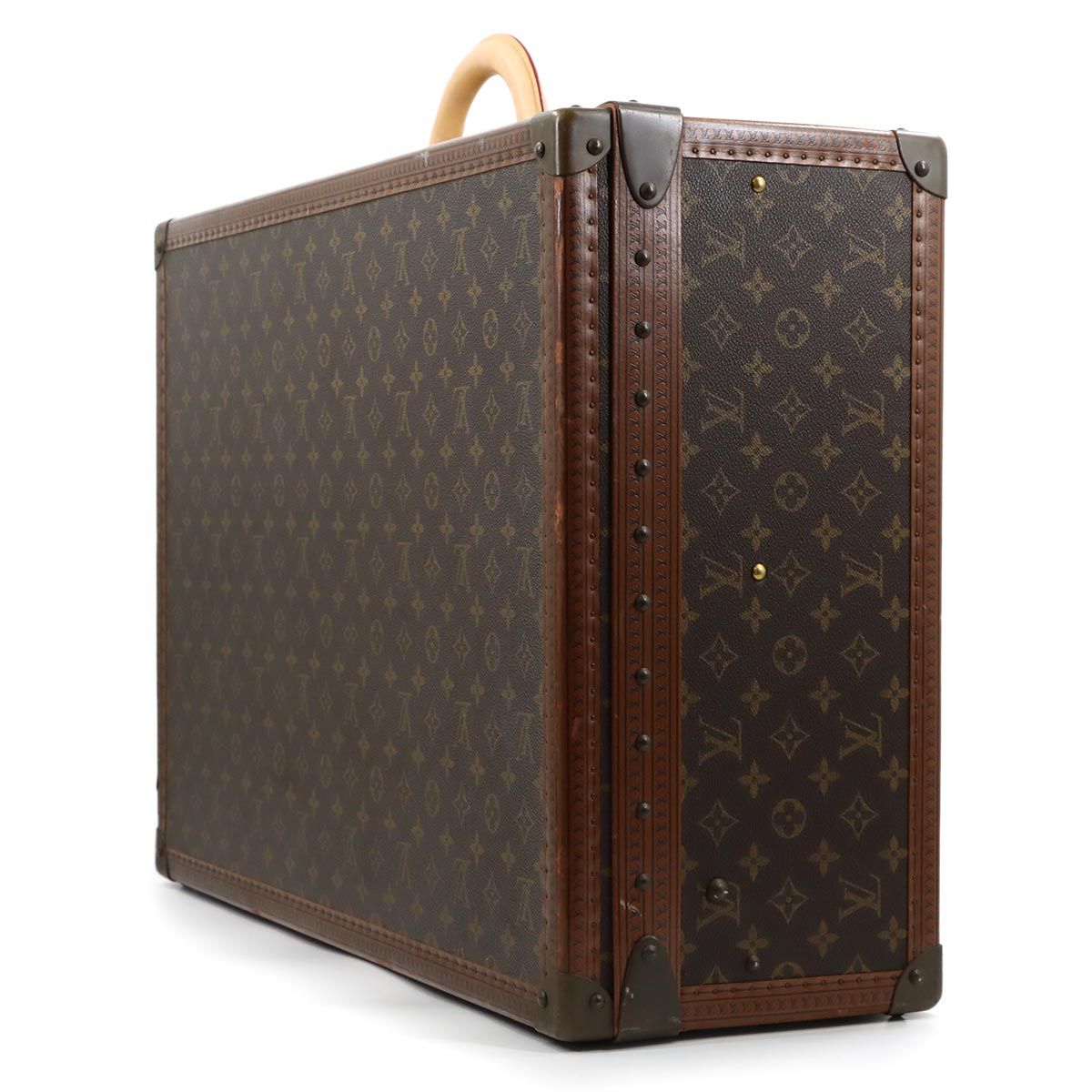 Louis Vuitton Monogram Alzer 65 Trunk Case Bag Brown — view 3