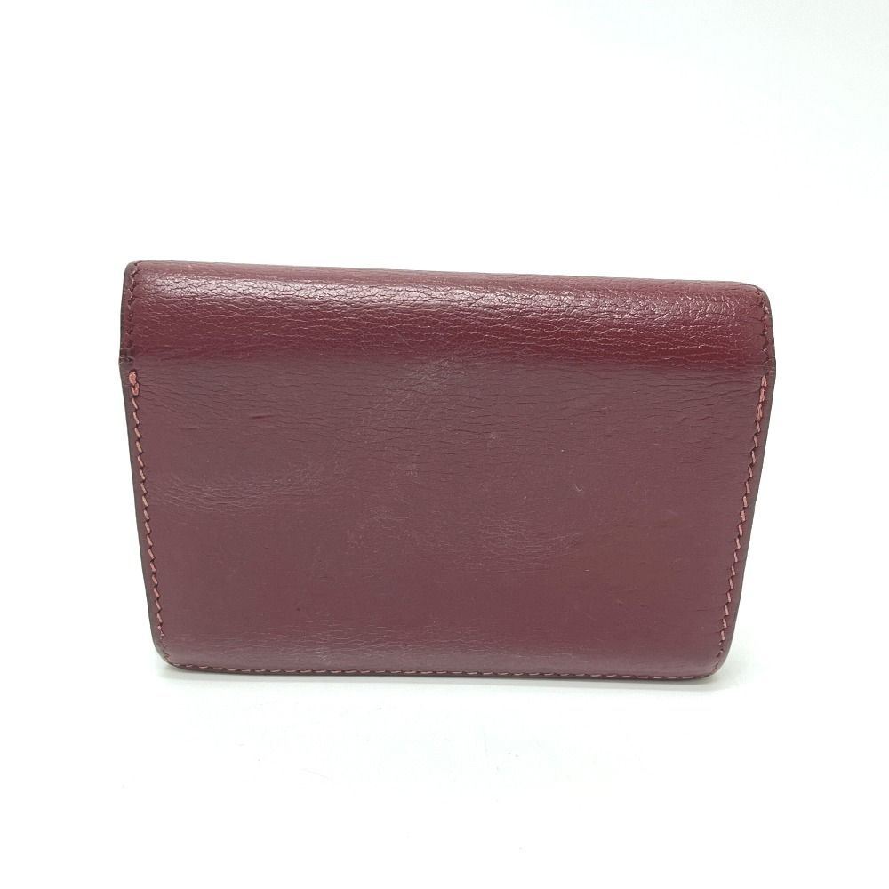Hermes Card Case Series Leather Rouge Ash Silver — view 2