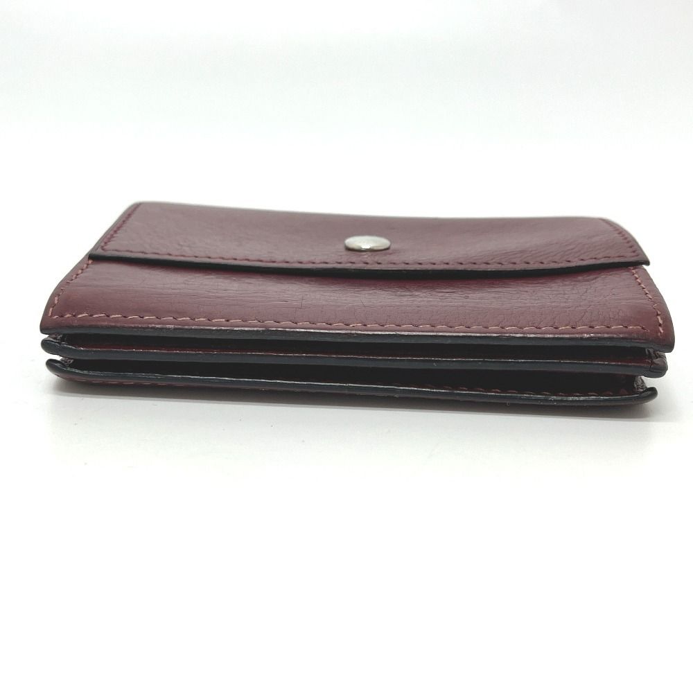 Hermes Card Case Series Leather Rouge Ash Silver — view 4