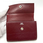 Hermes Card Case Series Leather Rouge Ash Silver — view 6