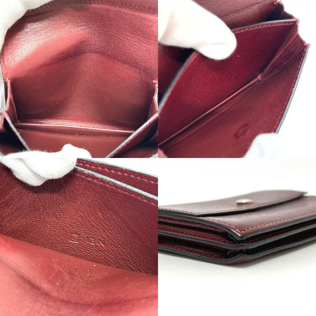Hermes Card Case Series Leather Rouge Ash Silver — view 8