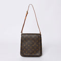 Louis Vuitton Monogram Musette Salsa Shoulder Bag Brown Vachetta Leather Gold