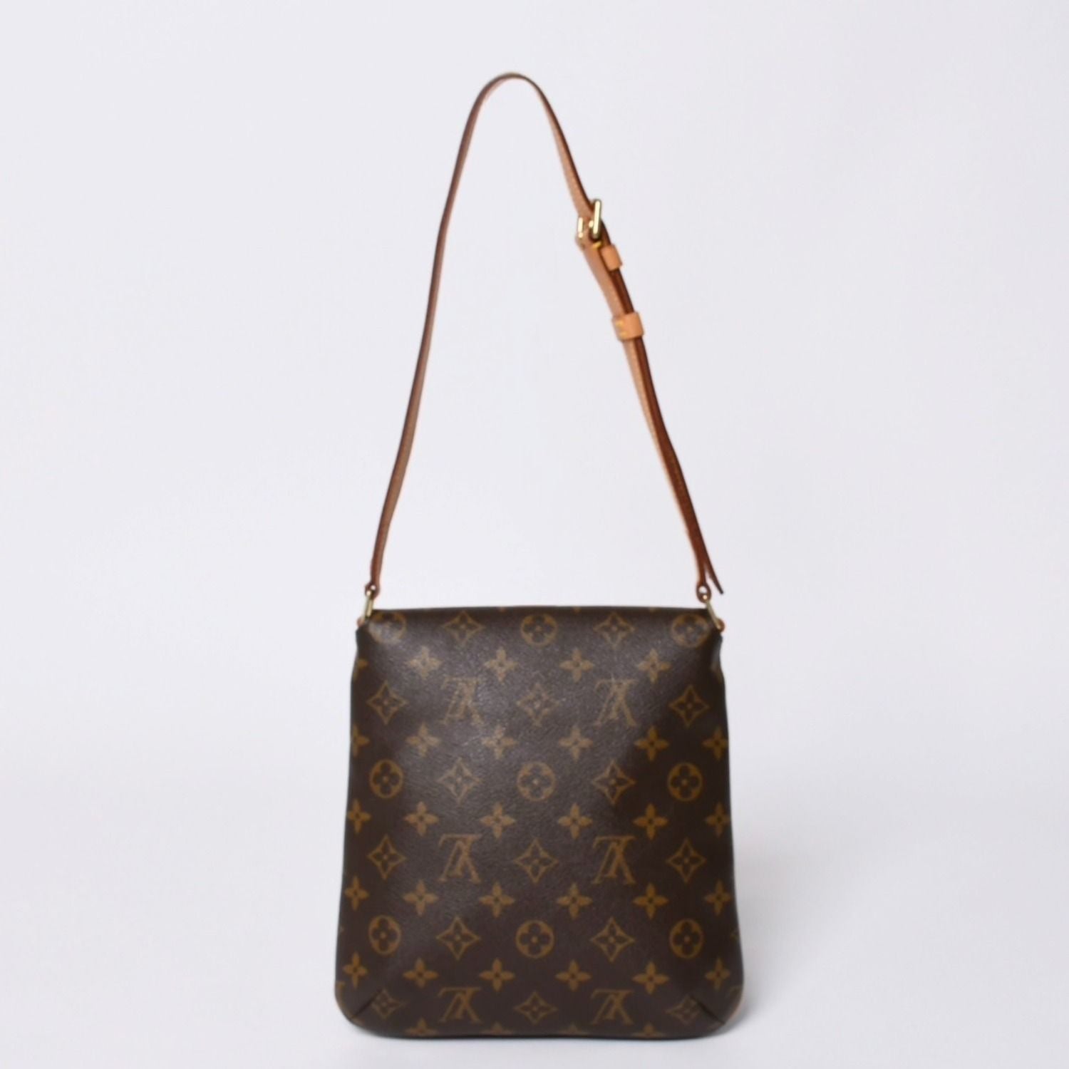 Louis Vuitton Monogram Musette Salsa Shoulder Bag Brown Vachetta Leather Gold — view 2