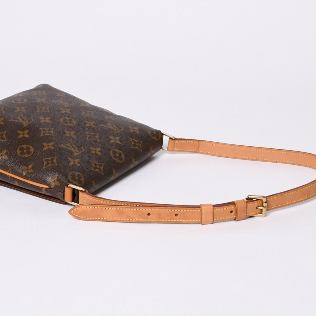 Louis Vuitton Monogram Musette Salsa Shoulder Bag Brown Vachetta Leather Gold — view 4