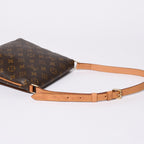 Louis Vuitton Monogram Musette Salsa Shoulder Bag Brown Vachetta Leather Gold — view 4