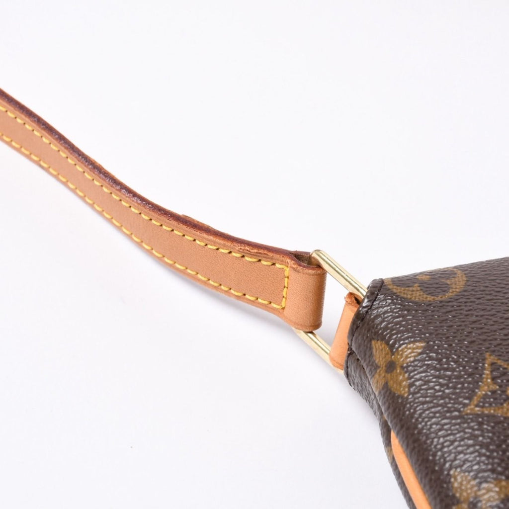 Louis Vuitton Monogram Musette Salsa Shoulder Bag Brown Vachetta Leather Gold — view 8