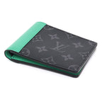 Louis Vuitton Portefeuille Calf Monogram Eclipse Bamboo Green Bifold Wallet — view 3