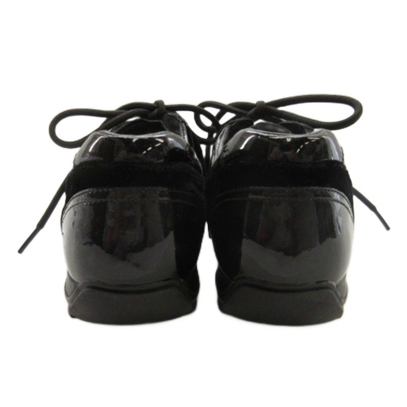 Prada Sports Sport Logo Velour Shoes Sneakers Black 35.5 — view 4
