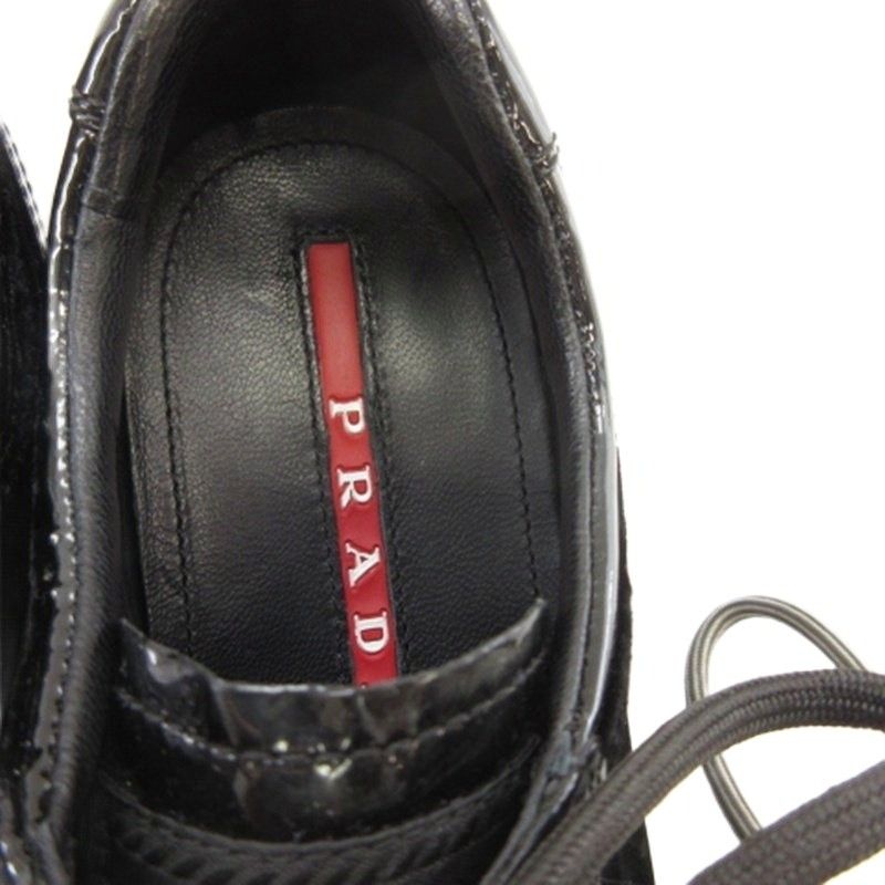 Prada Sports Sport Logo Velour Shoes Sneakers Black 35.5 — view 5