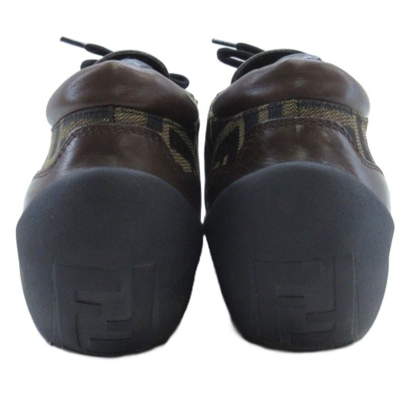 Fendi Zucca Pattern Sneakers Brown 36 — view 4