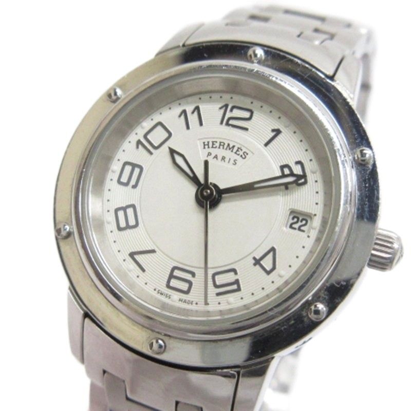 Hermes Clipper Watch Quartz White Dial — view 4