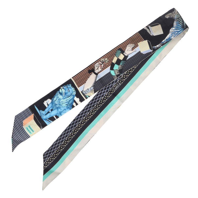 Hermes Grand Thetre Nuveau All Over Pattern Scarf — view 2