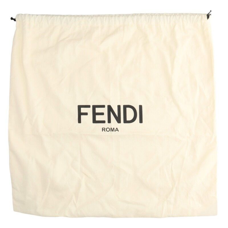 Fendi Ohf Striped Canvas Leather Handle Shoulder Tote — view 5
