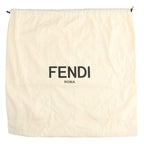 Fendi Ohf Striped Canvas Leather Handle Shoulder Tote — view 5