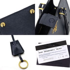 Prada Sapphia Leather Handbag Strap Navy Baltico — view 6