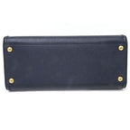 Prada Sapphia Leather Handbag Strap Navy Baltico — view 4