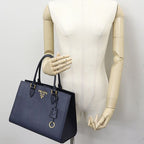 Prada Sapphia Leather Handbag Strap Navy Baltico — view 5