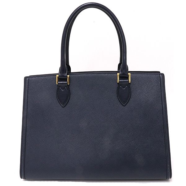 Prada Sapphia Leather Handbag Strap Navy Baltico — view 2