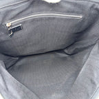 Loewe Backpack Goya Tartan Check Canvas Leather Black Red — view 9