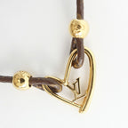 Louis Vuitton Bracelet Fall in Love Monogram Brown Gold — view 8