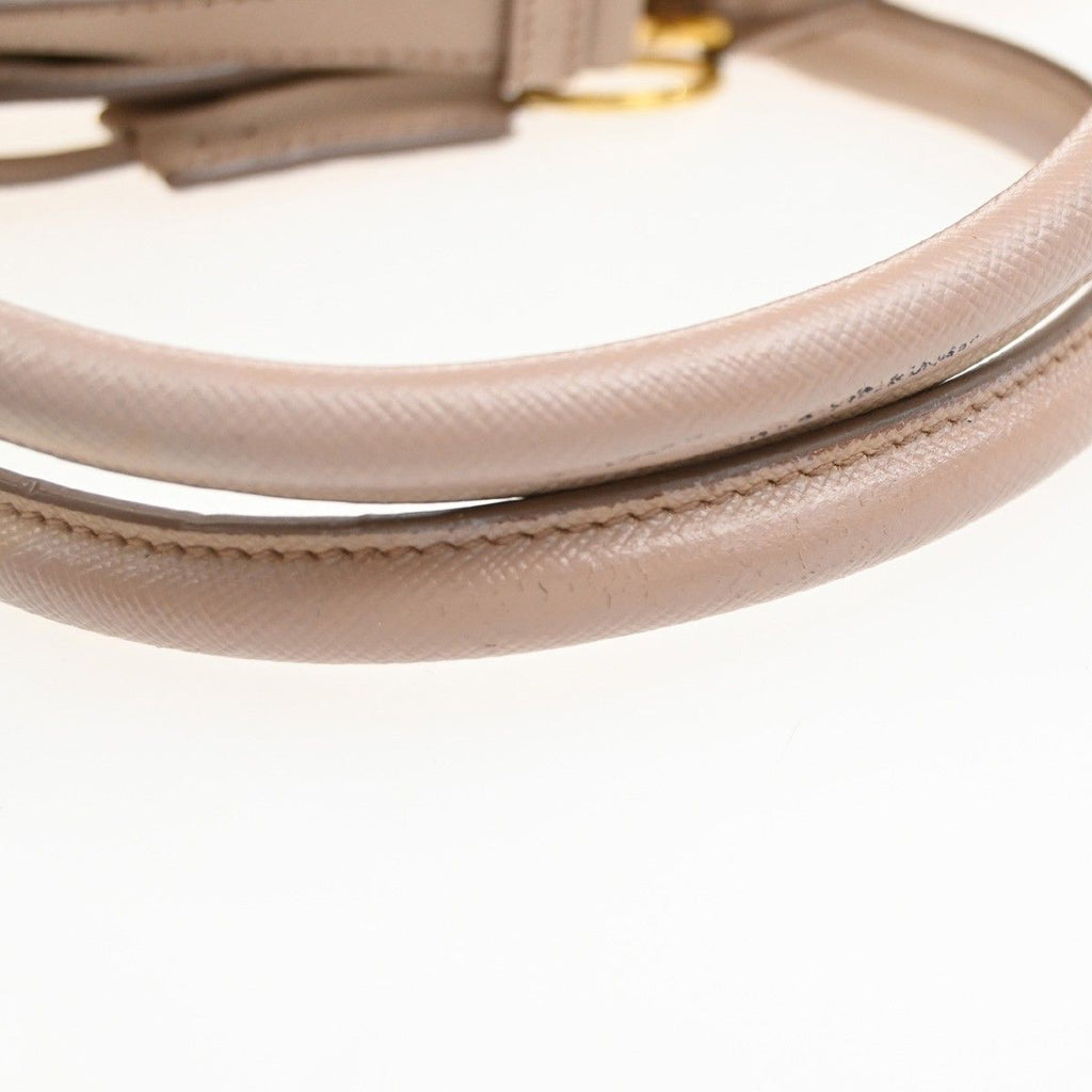 Prada Galleria Saffiano Shoulder Handbag 2-Way Pink Leather — view 9