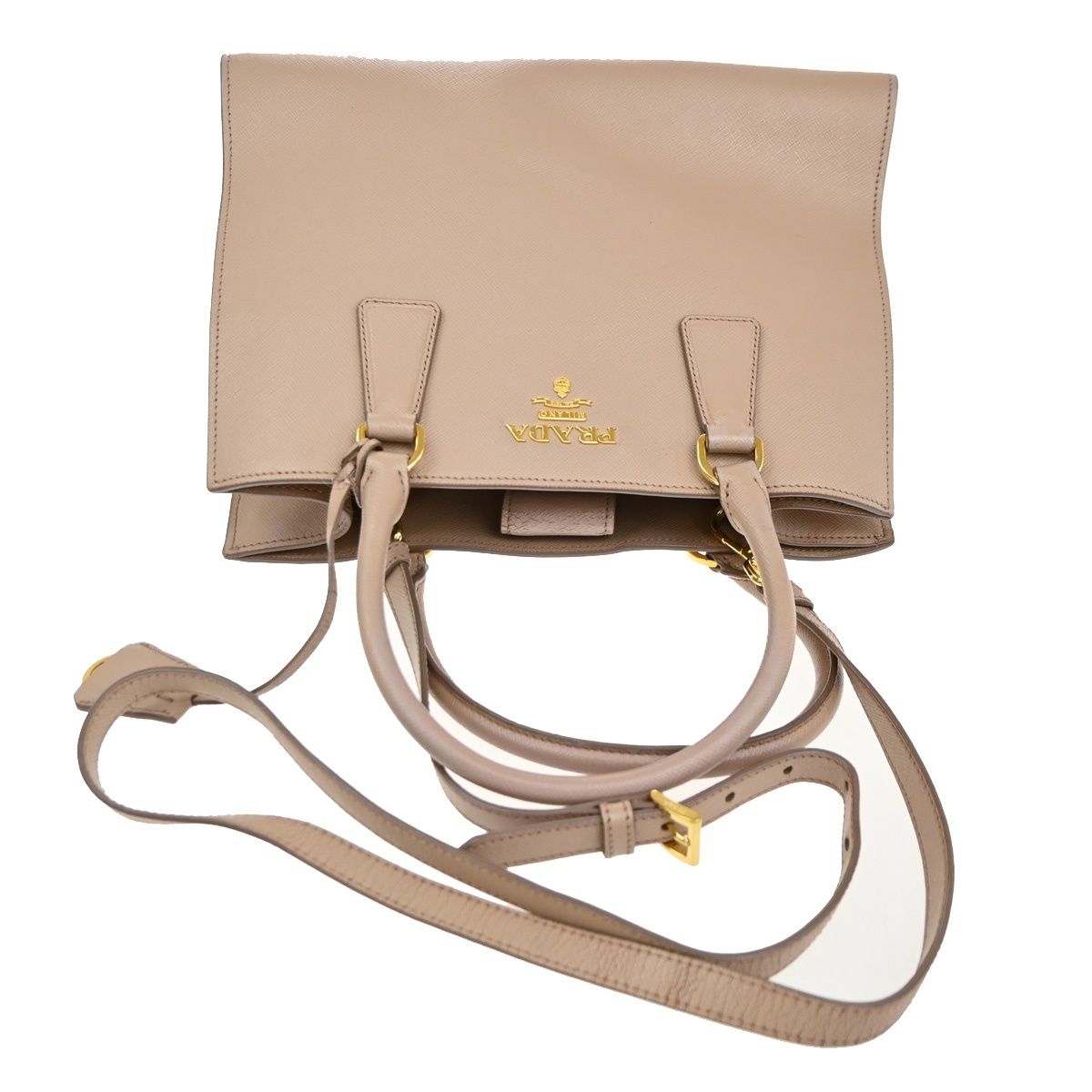 Prada Galleria Saffiano Shoulder Handbag 2-Way Pink Leather — view 5