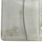 Chanel 4 Key Case White Quilted Leather Key Holder — view 4